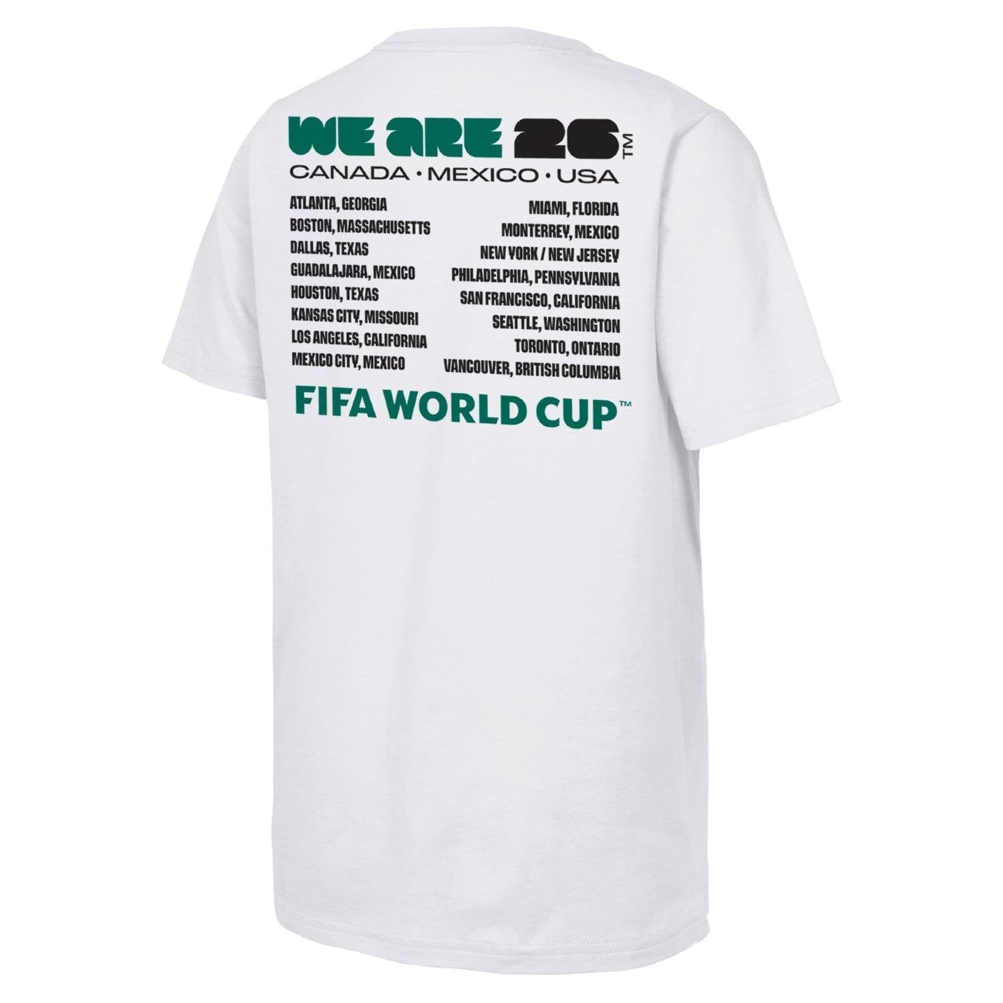 World Cup 2026 'We Are' Emblem and Cities T-Shirt