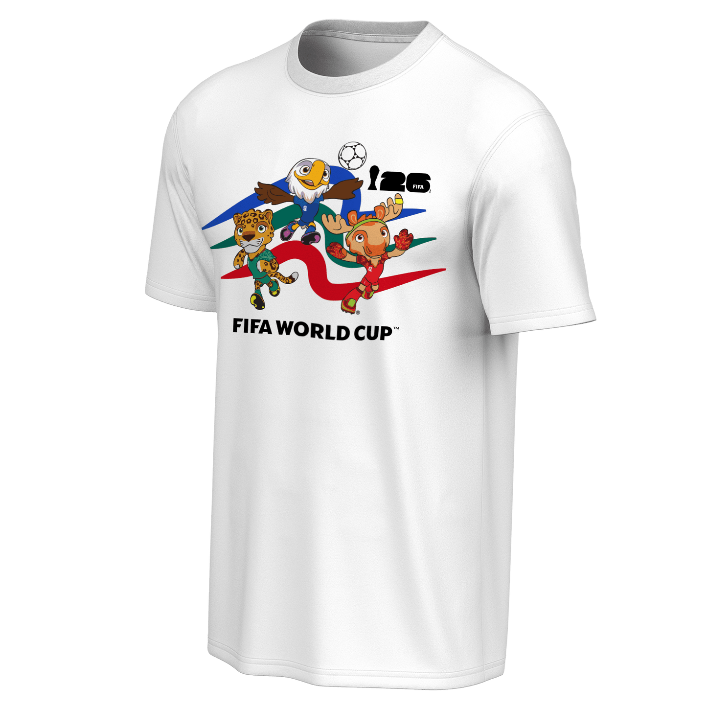 World Cup 2026 Mascot Crew White T-Shirt