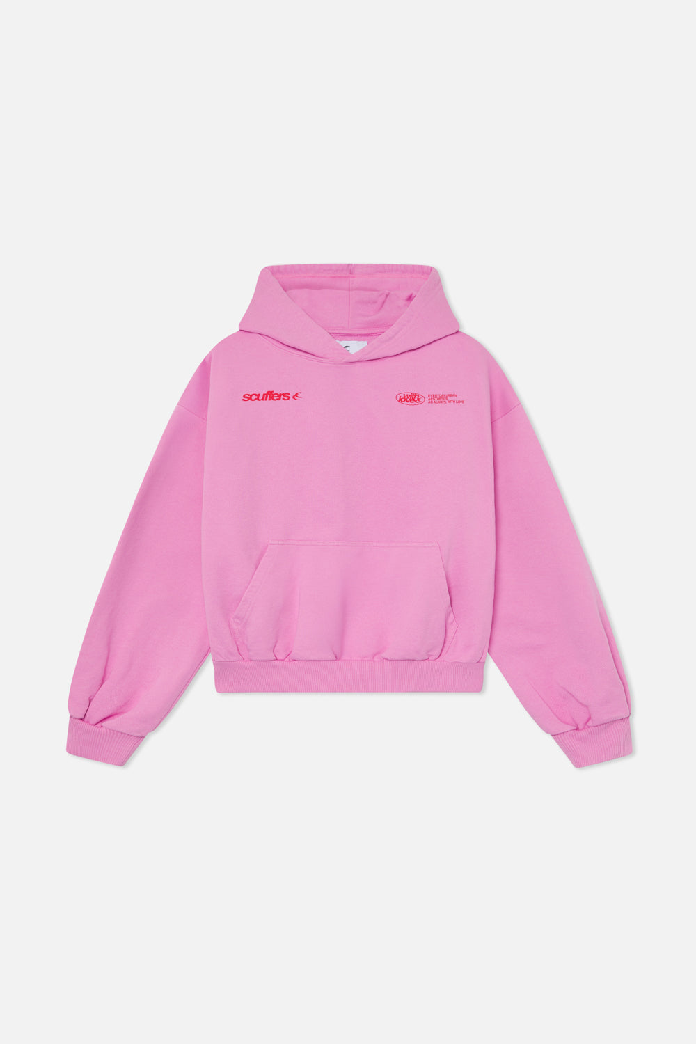 Light Pink Oversized Cotton Hoodie