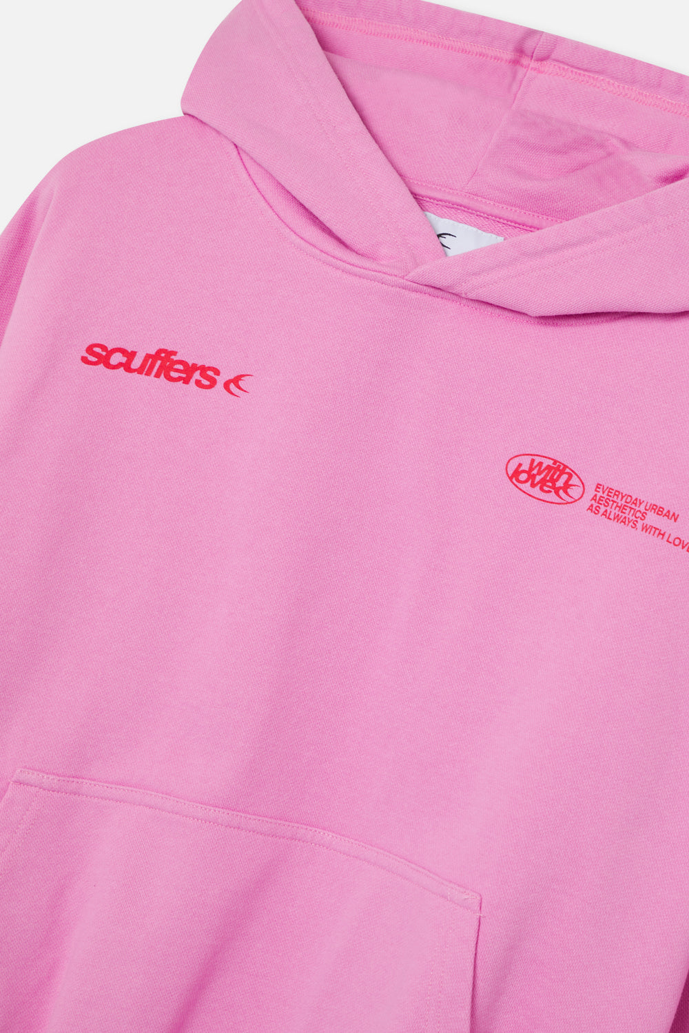Light Pink Oversized Cotton Hoodie